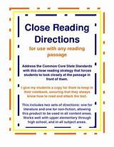 Pictures of Close Reading Lesson Plan High School