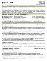 Resume Format For Oil And Gas Industry