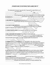 Free Sample Of Independent Contractor Agreement Pictures