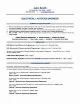 Electrical Engineering Resume Sample