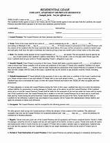 Free New York Residential Lease Agreement Pdf Images