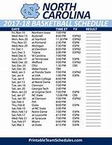 North Carolina College Football Schedule
