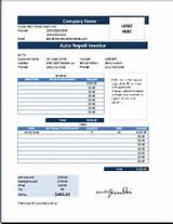 Invoice Template Automotive Repair