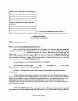 Joint Tenancy Quit Claim Deed Form