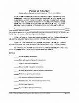 Texas Statutory Power Of Attorney Form Images