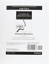 Clinical Phonetics 4th Edition Cds Photos