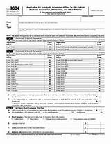Income Tax Forms Extension