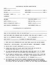 Photos of Life Insurance Questionnaire Form