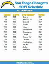 Images of La Chargers 2018 Schedule