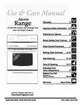 Images of Frigidaire Self Cleaning Electric Oven Instructions