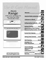 Frigidaire Electric Stove Manual Images