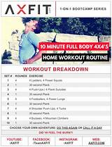 Home Boot Camp Routine