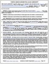 Photos of North Carolina Residential Lease Agreement Form