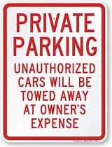 Parking Illegally On Private Property