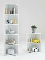 White Corner Shelves Pictures