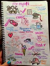 Eating Disorder Recovery Journal Photos