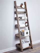 Pictures of Ladder Shelves Bathroom
