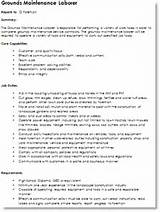 Landscape Maintenance Manager Job Description