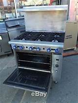 Commercial 6 Burner Gas Range With Convection Oven
