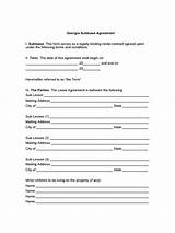 Images of Georgia Residential Lease Agreement Form