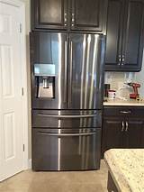 Black Appliances With Stainless Steel Refrigerator Images