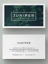 Photos of Business Card Info Layout