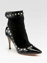 Images of Black Suede And Patent Leather Boots