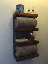 Diy Wooden Bathroom Shelves Photos
