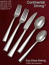 Continental Stainless Flatware Images