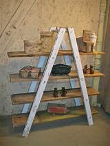 Photos of Rustic Ladder Shelf