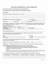 Minnesota Standard Residential Lease Form