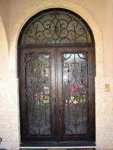 Wrought Iron Double Entry Doors