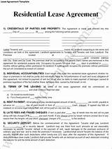 Pictures of Free Printable Lease Agreements Residential
