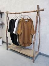 Wooden Boutique Clothing Racks Images