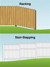 Photos of Installing Vinyl Fencing On A Slope