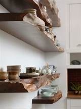 Images of Raw Wood Floating Shelves