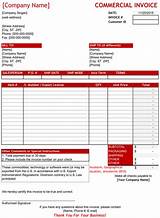 Pictures of Commercial Invoice Word Document