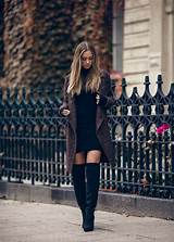 Leather Over The Knee Boots Outfits