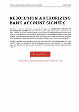 Llc Resolution Authorized Signers Images