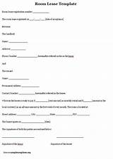 Residential Room Rental Agreement Form Free