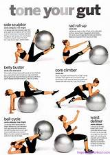 Workouts Using Exercise Ball Photos