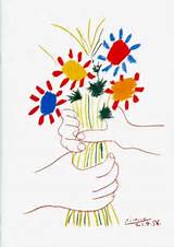 Picasso Hand Flowers Images