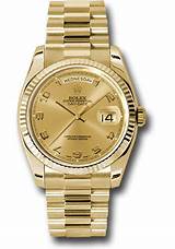 Images of Rolex Day Date Ii Yellow Gold Black Dial
