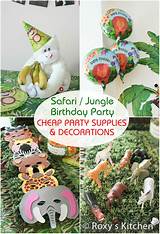 Images of Jungle First Birthday Party Supplies