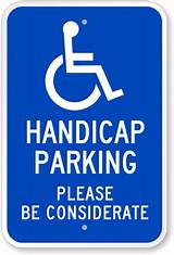 Handicap Parking Space Sign Pictures