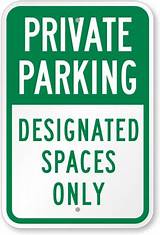 Images of Assigned Parking Signs