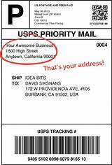 Photos of Us Postal Service Address Labels
