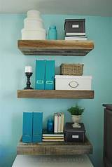 Photos of Floating Reclaimed Shelves