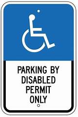 Handicap Parking Lot Signs Pictures
