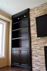 Images of Pictures Of Built In Shelves Around Fireplace